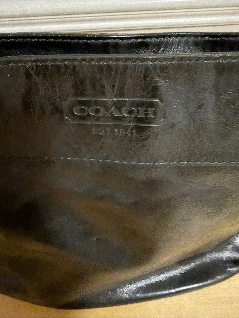 Coach Black Leather Hobo Shoulder Bag